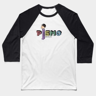 Pismo Beach Pez Moe Beach Baseball T-Shirt